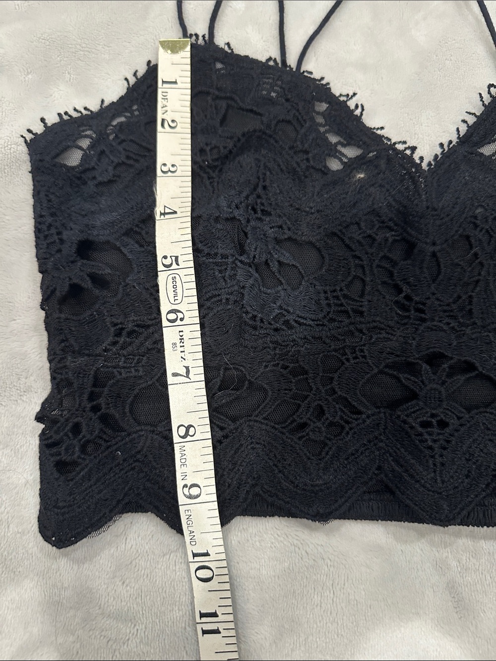 Free People Black Lace Bandeau Bralette - Picture 6 of 7